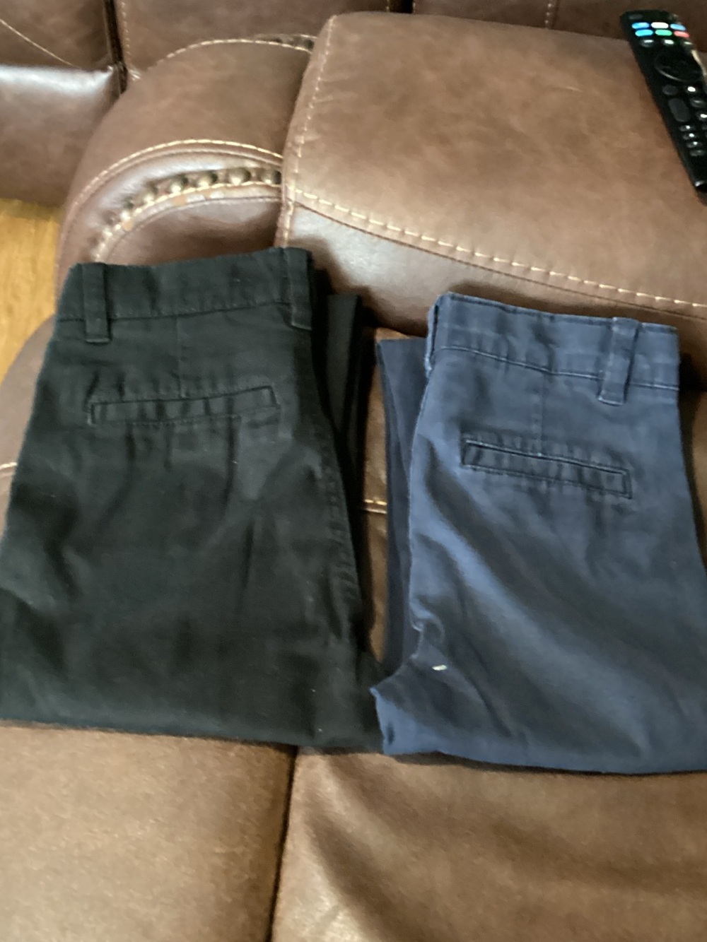 Izod Kids Chino Pants in Black and Navy.
Size 10 slim($7 each)